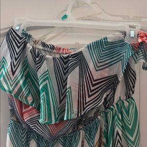 Off the shoulder maxi dress